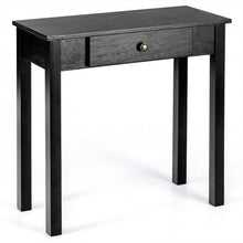 Load image into Gallery viewer, Small Space Console Table with Drawer for Living Room Bathroom Hallway-Black
