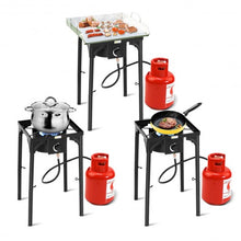 Load image into Gallery viewer, 100 000-BTU Portable Propane Outdoor Camp Stove with Adjustable Legs
