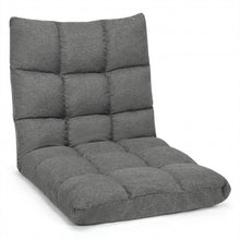 Load image into Gallery viewer, 14-Position Adjustable Folding Lazy Gaming Sofa-Gray
