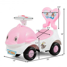 Load image into Gallery viewer, 3-in-1 Baby Walker Sliding Car Pushing Cart Toddler Ride-Pink
