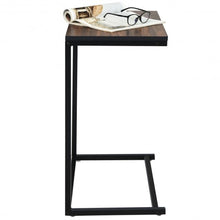 Load image into Gallery viewer, 26&quot; Beside Sofa Laptop Holder End Stand Desk-Brown
