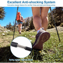Load image into Gallery viewer, Pair 2 65-135 cm Trekking Alpenstock Anti-shock Sticks
