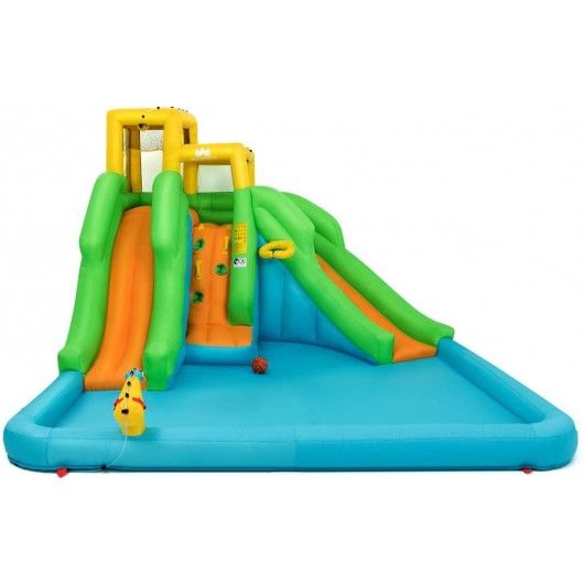 Inflatable Water Park Bounce House with Climbing Wall