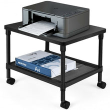 Load image into Gallery viewer, 2-Tier Rolling Under-Desk  with Storage Shelf
