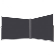 Load image into Gallery viewer, 237&quot; x 63&quot; Patio Retractable Double Folding Side Awning Screen Divider
