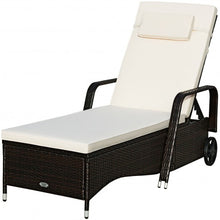 Load image into Gallery viewer, Outdoor Recliner Cushioned Chaise Lounge w/ Adjustable Backrest
