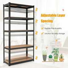 Load image into Gallery viewer, 35.5&quot; x 71&quot; Adjustable 5-Layer 2000 lbs Capacity Tool Shelf -Black
