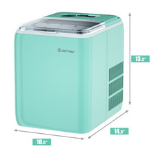Load image into Gallery viewer, 44 lbs Portable Countertop Ice Maker Machine with Scoop-Green
