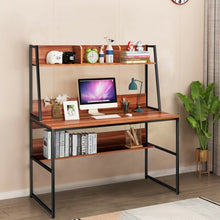 Load image into Gallery viewer, 47&quot; Computer Desk Writing Study Table Workstation-Coffee

