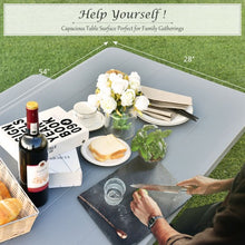 Load image into Gallery viewer, Picnic Table Bench Set for Outdoor Camping -Green
