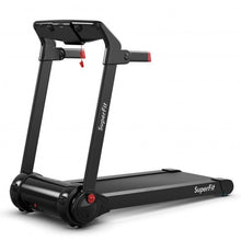 Load image into Gallery viewer, 3HP Folding Electric Treadmill Running Machine with Bluetooth Speaker-Red

