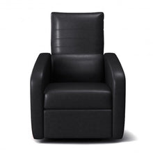 Load image into Gallery viewer, Contemporary Foldable-Back Leather Manual Recliner Sofa Chair-Black
