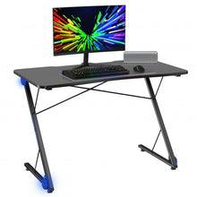 Load image into Gallery viewer, Z Shape Gaming Desk w/ LED Lights
