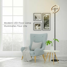 Load image into Gallery viewer, Modern Dimmable Torchiere Touch Control Standing LED Floor Lamp-Black
