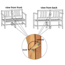 Load image into Gallery viewer, 3 PCS Solid Wood  Patio Table Chairs Set
