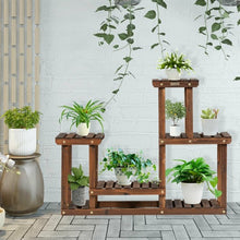 Load image into Gallery viewer, Solid Wood Plant Stand Multi Layer Plant Pot Holder
