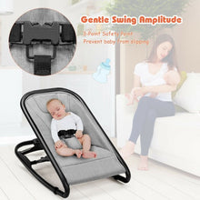 Load image into Gallery viewer, 2-in-1 Adjustable Baby Bouncer and Rocker-Gray
