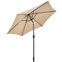 Load image into Gallery viewer, 10 ft Outdoor Market Patio Table Umbrella Push Button Tilt Crank Lift-Beige
