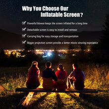 Load image into Gallery viewer, Inflatable Outdoor Movie Projector Screen with Blower-18&#39;

