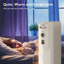 Load image into Gallery viewer, 1500W 7-Fin Portable Electric Oil Filled Radiator Heater
