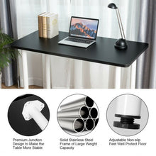 Load image into Gallery viewer, 47&quot; Multi-Use Laptop Table Modern Study Computer Desk-Black
