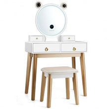Load image into Gallery viewer, Vanity Table Touch Screen Dimming Mirror W/Bluetooth Speakers
