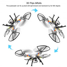 Load image into Gallery viewer, Syma X8HG 2.4Ghz 4CH 6-Axis Gyro RC Quadcopter Drone HD Camera RTF-silver
