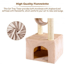 Load image into Gallery viewer, 37&quot; Cat Tree Condo Scratch Post Kitten Pet House-Beige
