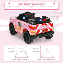 Load image into Gallery viewer, 12V Kids Electric Bluetooth Ride On Car with Remote Control-Pink
