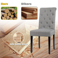 Load image into Gallery viewer, Set of 2 Tufted Dining Chair -Gray
