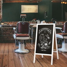 Load image into Gallery viewer, A-Frame Chalkboard Sign with Eraser &amp; Chalk-White
