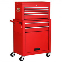 Load image into Gallery viewer, Rolling Cabinet Storage Chest Box Garage Toolbox Organizer-Red
