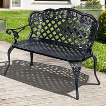 Load image into Gallery viewer, 42.5&quot; Outdoor Furniture Cast Aluminum Antique Garden Bench

