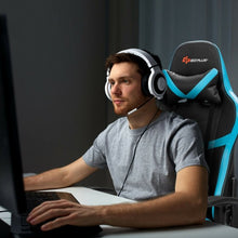 Load image into Gallery viewer, Reclining Racing Chair with Lumbar Support Footrest
