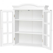 Load image into Gallery viewer, Wall-Mount Bathroom Double Doors Shelved Storage Cabinet
