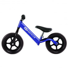 Load image into Gallery viewer, Black/Pink/Blue 12&quot; Balance Kids No-Pedal Learning Bicycle -Blue
