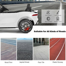 Load image into Gallery viewer, 12V Jaguar F-Type SVR Licensed Kids Ride On Car-White
