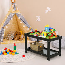 Load image into Gallery viewer, Solid Multifunctional Wood Kids Activity Play Table-Black
