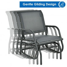 Load image into Gallery viewer, Outdoor Single Swing Glider Rocking Chair with Armrest-Gray
