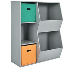 Load image into Gallery viewer, Kids Toy Storage Cabinet Shelf Organizer -Gray
