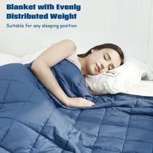 Load image into Gallery viewer, 7lbs 41&quot; x 60&quot; Premium Cooling Heavy Weighted Blanket-Blue

