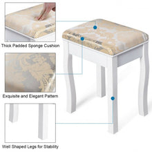 Load image into Gallery viewer, White Vanity Makeup Dressing Table with Rotating Mirror
