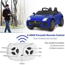 Load image into Gallery viewer, 12V Jaguar F-Type SVR Licensed Kids Ride On Car-Navy
