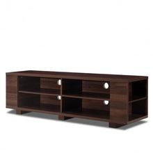 Load image into Gallery viewer, 59&quot; Console Storage Entertainment Media Wood TV Stand-Walnut
