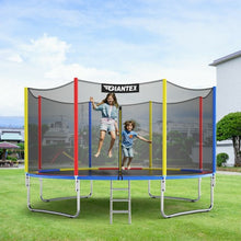 Load image into Gallery viewer, 12Ft Trampoline with Safety Enclosure Net and Ladder Outdoor for Kids Adults
