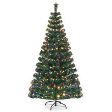 Load image into Gallery viewer, 5&#39;/6&#39;7&#39; LED Fiber Optic Artificial Christmas Tree w/ Top Star-7&#39;
