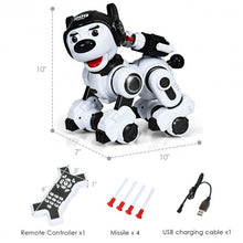 Load image into Gallery viewer, Wireless Programmable Interactive Remote Control Robotic Dog-Black
