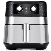 Load image into Gallery viewer, 1700W 5.3 QT Electric Hot Air Fryer w/Stainless steel &amp; Non-Stick Fry Basket-BK

