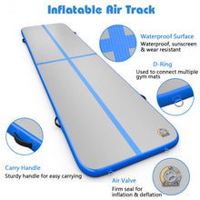 Load image into Gallery viewer, 13&#39; x 3&#39; Inflatable Gymnastic Air Mat with Electric Pump Joinable-Blue
