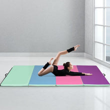 Load image into Gallery viewer, 4&#39; x 10&#39; x 2&quot; Portable Gymnastics Mat Folding Exercise Mat
